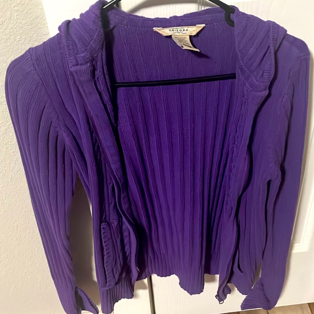 Girls’ Purple Sweater Hoodie